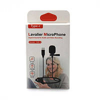 Микрофон петличный Lavalier MicroPhone MK 3 Type C, петличный микрофон, микрофон петличка для смартфона