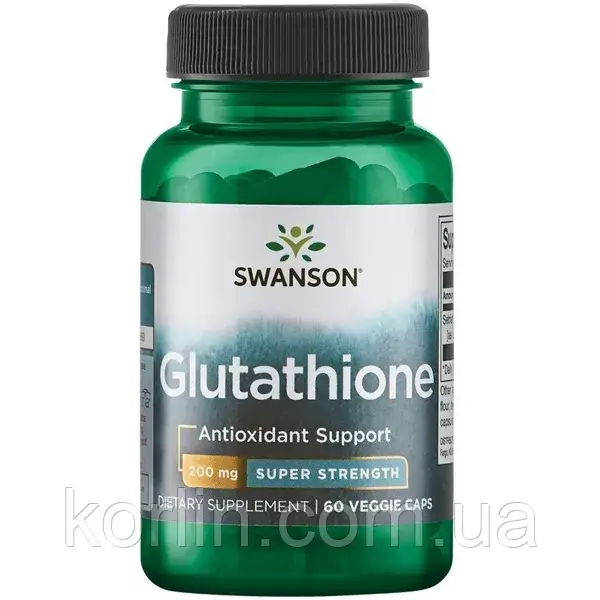 L- Глутатіон 200 мг 60 кап Swanson L-Glutathione 200 mg США Доставка з ЄС, фото 1