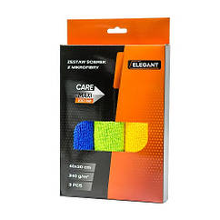 Набір серветок з мікрофібри ELEGANT MAXI, 3 шт. 40х30см/240 г/м2 EL 100 168