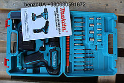 ШУРУПОВЕРТ MAKITA 550DWE 24V 5A/H LI-ION (З ВЕЛИКИМ НАБОРОМ)