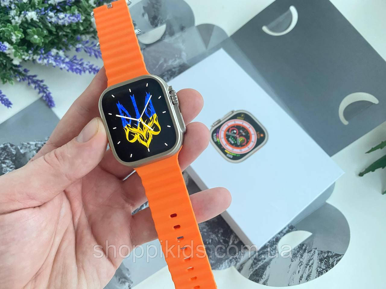 Смарт-часы Apple Smart Watch 8\49 Series в оригинальной коробке 2 ремешка Голосовой вызов! Все уведомления - фото 2 - id-p1794689227