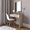 Туалетний столик VAYS D-3, з висувною шухлядою, ЛДСП, 80×40×76 см - для спальні, макіяжу, косметики, фото 4