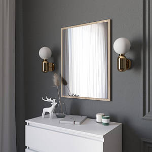 Дзеркало навісне, настінне дзеркало над комодом, туалетним столиком D-4 Дуб Сонома