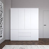 Шафа для одягу VAYS зі штангою та полицями, 3 шухляди, комплект R9+R22-2