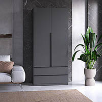 Шафа для одягу VAYS M-30, 2 шухляди, з штангою та полицями, ЛДСП, 100×50×220 см для спальні, вітальні, передпокою