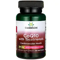 Коэнзим Q10 100 мг + Токотриенолы 10 мг 60 кап Swanson CoQ10 with Tocotrienols США Доставка из ЕС
