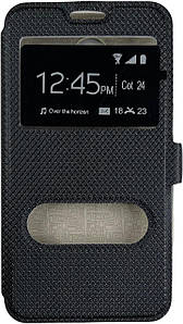 Шкіряний чохол-книжка Modern для Samsung Galaxy J4 J400 (на самсунг дже4) чорний