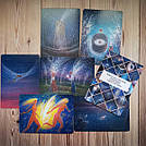 Набір метафоричних карт Олега Шупляка (34 шт) "Обрій" в обкладинці та джутовому мішечку, фото 3