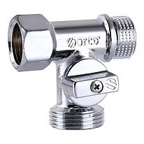 Кран кульовий для пральної машини Arco 1/2"х3/4"х1/2" 0233510