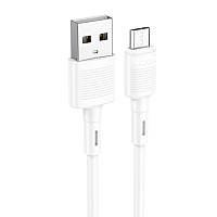 Кабель HOCO Micro USB Victory charging data cable X83 1m, 2.4A Белый