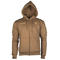 Толстовка тактическая Mil-Tec Tactical Hoodie Zipper Coyote 11472019