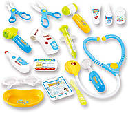 Дитячий набір лікаря візок на коліщатках (2 види, 17 предметів, комп'ютер, стетоскоп, звук, світло) 660-45-46, фото 5