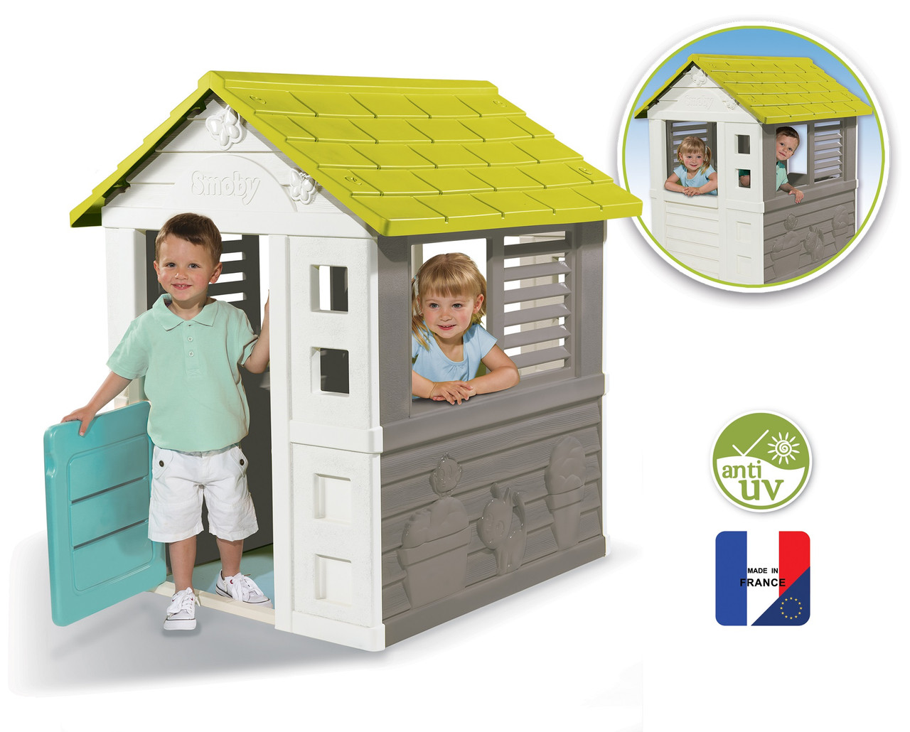 Дитячий будиночок Smoby Райдужний Cірий (810721)
