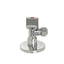Кран кульовий кутовий з цангою Solomon 1/2"х3/8" A7032