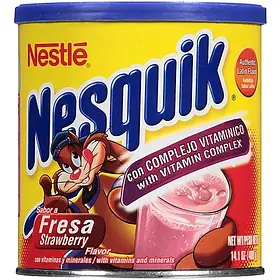 Молочний коктейль Nesquik Strawberry Flavor Drink Mix 400g