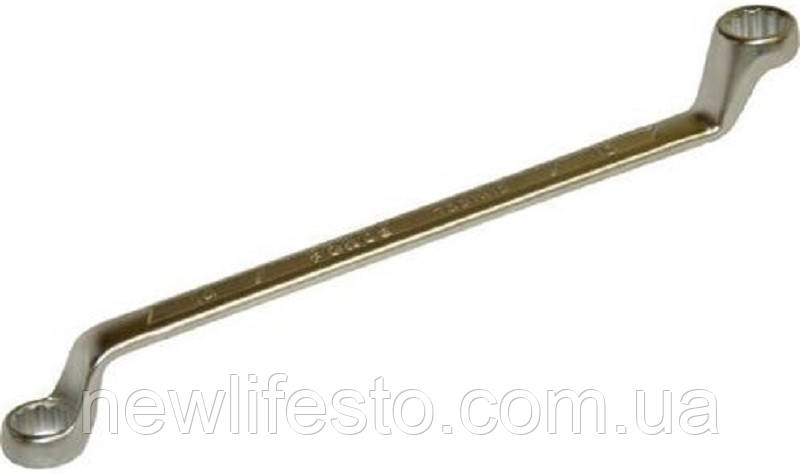 Ключ накидний відігнутий на 75° 8x9 мм L=183 мм, фото 1