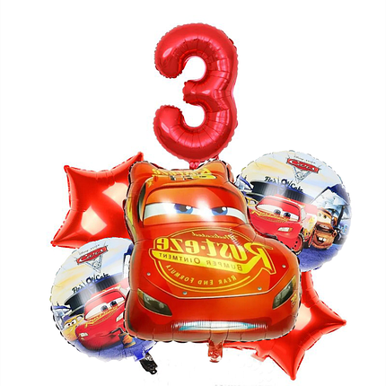 Фонтан із кульок | Тачки Блискавка Маквін з цифрою, фото 1