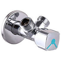 Кран кульовий кутовий подвійний Arco 1/2"х 1/2"х1/2" A80TWIN CQ4105