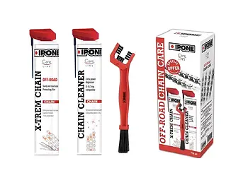 Набір для чищення та змащення ланцюга Ipone Off-Road Chain Care tk174