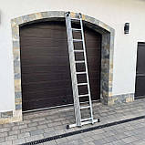 Драбина алюмінієва універсальна розкладна HIGHER 3х10 Стремянка Лестница складная 6.45м - 7.3м ПОЛЬША, фото 5