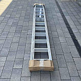 Драбина алюмінієва універсальна розкладна HIGHER 3х11 Стремянка Лестница складная 7.3м - 8.1м ПОЛЬША, фото 7