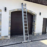 Драбина алюмінієва універсальна розкладна HIGHER 3х12 Стремянка Лестница складная 7.58м - 8.3м ПОЛЬША, фото 9