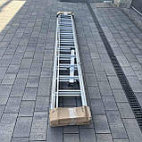 Драбина алюмінієва універсальна розкладна HIGHER 3х12 Стремянка Лестница складная 7.58м - 8.3м ПОЛЬША, фото 7