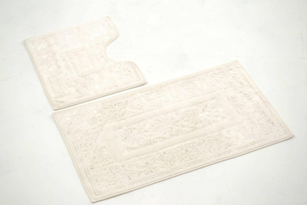 Килим 60*100, 50*60 молочний Cotton Life 21704