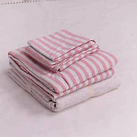 Комплект постельного белья 200*230 розовый с бежевым Show 18216