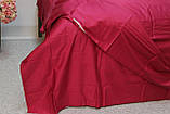 Комплект постільної білизни 200х230 бордовий Fast Coror 19676, фото 3