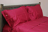 Комплект постільної білизни 200х230 бордовий Fast Coror 19676, фото 4