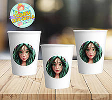 Стаканчики одноразові "Лісова Мавкa" білі (поштучно)