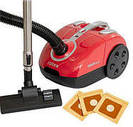 Потужний пилосос Rotex RVB18-E Red для сухого чищення дому з мішком 1800 Вт Червоний