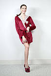 Жіночий халат S/M червоний Relax Mode 18825, фото 2