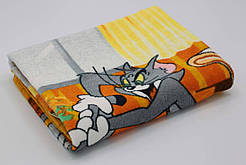 Рушник дитячий 50х90 помаранчевий з бежевим Sunvim 20587