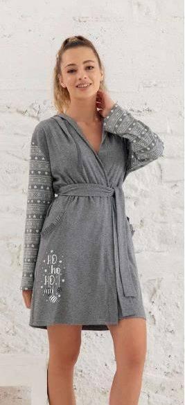 Жіночий халат S-36 сірий Relax Mode 19905, фото 1