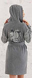Жіночий халат S-36 сірий Relax Mode 19905, фото 2