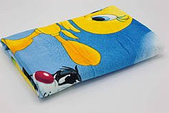 Рушник дитячий 60х120 жовтий з синім Sunvim 20585