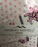 Комплект постільної білизни 110х160 білий Massimo Monelli 20534, фото 2