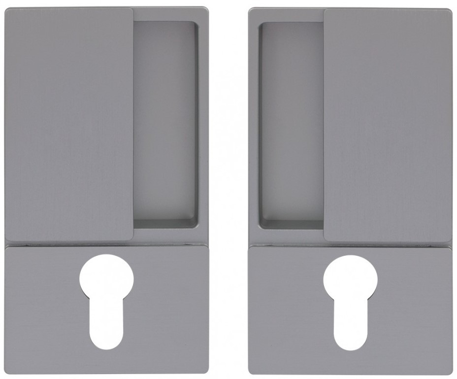 Ручка дверна AGB Wave B300030001 під WC нікель матовий (Італія)