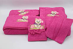 Набір для немовлят 100х100 30х50 малиновий Massimo Monelli 20527