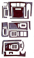 Декоративні накладки на панель RENAULT PREMIUM 2005  31-елемент (червоне дерево)