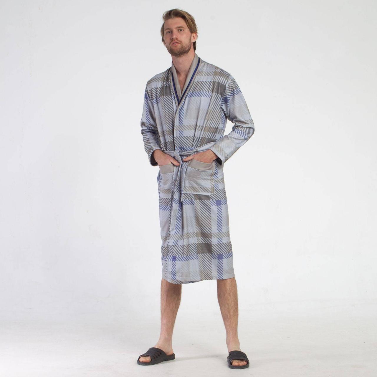 Халат L-40 сірий,синій,блакитний Show 18701, фото 1