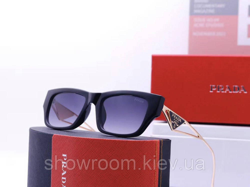 Жіночі брендові сонцезахисні окуляри (22031) black