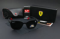 Солнцезащитные очки RAY BAN Ferrari поляризационные UV400 (арт. P0223) черные\матовая оправа