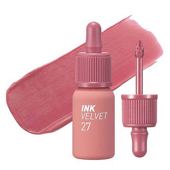 Матова помада-тінт для губ Peripera Ink Velvet #027 Strawberry Nude 4 г.