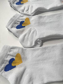 Шкарпетки жіночі короткі стрейч 23-25 р. "Серця" (Демісезонні) Варос