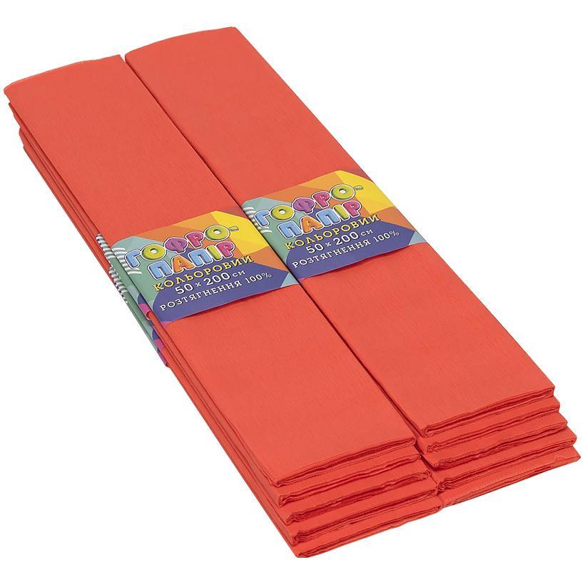 Папір гофрований персиковий CP-100-45 20г / м2 100%, 50 * 200см, 10шт. / Уп., фото 1