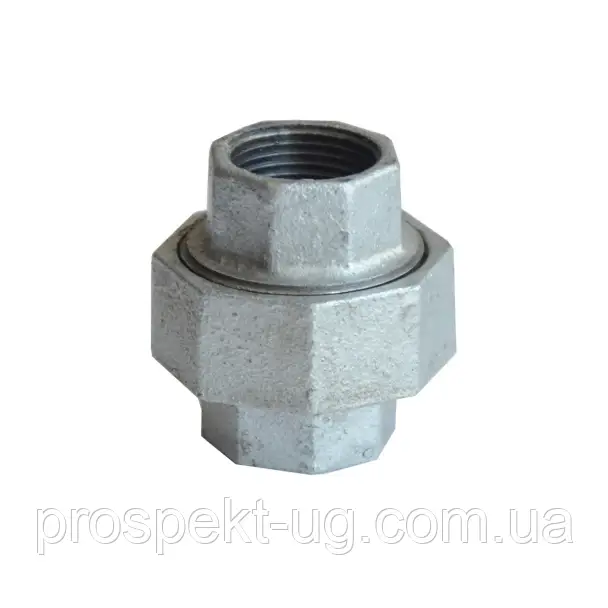 Американка Ду32 (1 1/4") чавунна оцинкована різьбова В-В