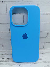 Чохол на iPhone 14 Pro накладка бампер протиударний Original Soft ocean blue